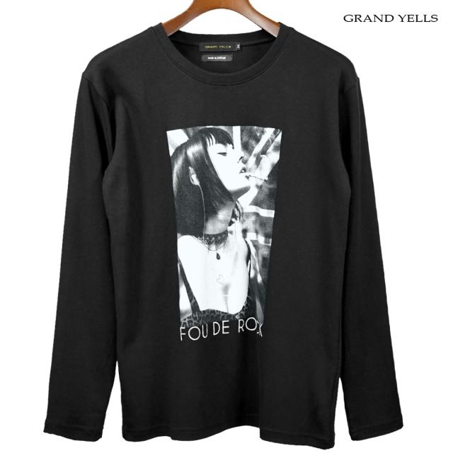 Tシャツ 長袖 クルーネック フォトプリント メンズ イギリス国旗 ガールズプリント ヒョウ柄 ロンt Mens ブラック黒 Ss8507の通販はau Pay マーケット ブラックバリア