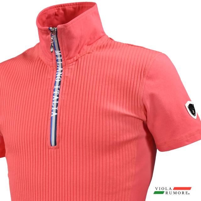 Viola Rumore ヴィオラ ビオラ Tシャツ 半袖 ハーフジップ メンズ ロゴ入りzip ラインストーン Mens レッド赤 の通販はau Pay マーケット ブラックバリア