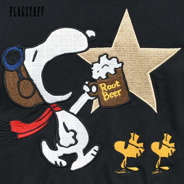 スヌーピー SNOOPY コラボ Tシャツ 長袖 クルーネック フライング