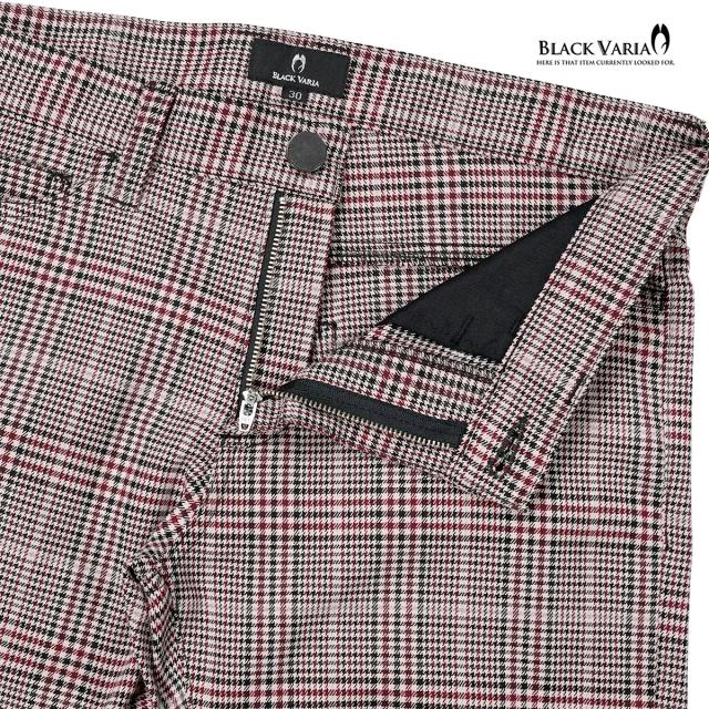 ベルボトム グレンチェック ローライズ ブーツカット メンズ フレア