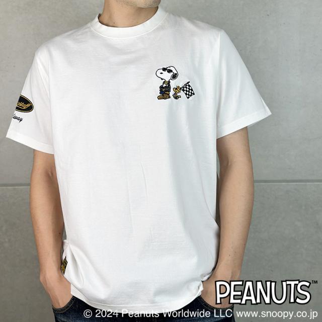 スヌーピー SNOOPY Tシャツ 半袖クルーネック mens メンズ バイク バイカー ライド アメカジ ファッション(ブラック黒) 442062 スヌーピー SNOOPY Tシャツ 半袖クルーネック mens メンズ バイク
