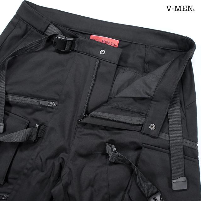 カーゴパンツ ベルト メンズ ヴィジュアル系 V系 ボトムス ジョガーパンツ(ブラック黒) 943100 カーゴパンツ ベルト メンズ ヴィジュアル系 V系 ボトムス ジョガー