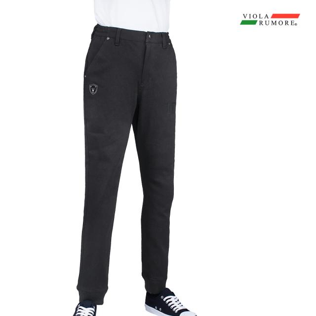 VIOLA rumore ヴィオラ ビオラ デニム ロングパンツ メンズ ジョガーパンツ ストレッチ ボトム mens(ブラック黒) 52124