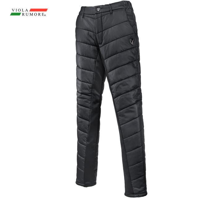 VIOLA rumore ヴィオラ ビオラ 薄中綿パンツ PUレザー 防寒 メンズ ロングパンツ ボトム mens(ブラック黒) 52105