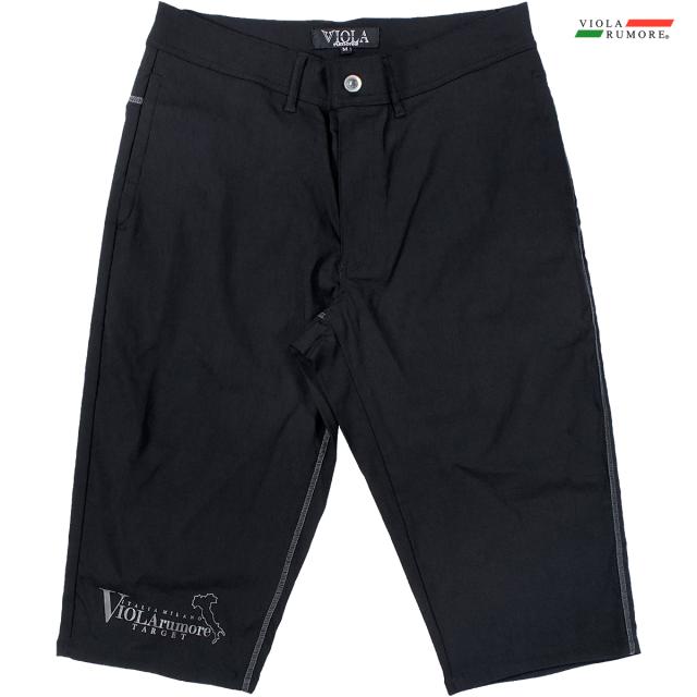 VIOLA rumore ヴィオラ ビオラ 7分パンツ ステッチ ストレッチ メンズ ボトム(ブラック黒ホワイト白) 52305