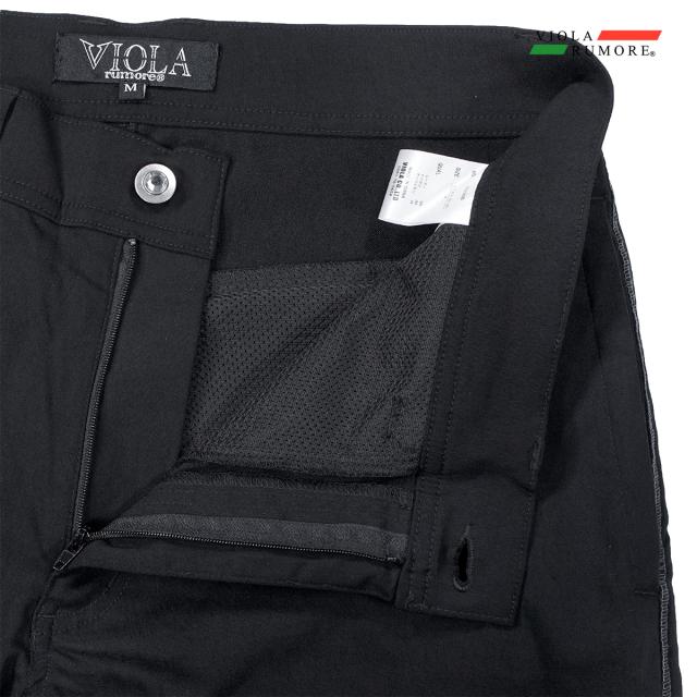 VIOLA rumore ヴィオラ ビオラ 7分パンツ ステッチ ストレッチ メンズ ボトム(ブラック黒ホワイト白) 52305 VIOLA rumore ヴィオラ ビオラ 7分パンツ ステッチ ストレッチ メンズ
