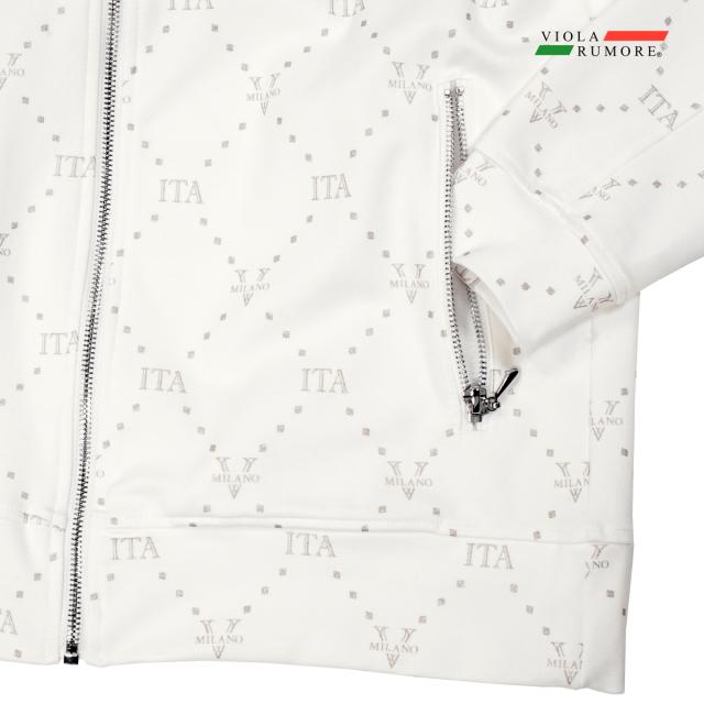 VIOLA rumore ヴィオラ ビオラ ジャケット ジップアップ ロゴ柄 メンズ