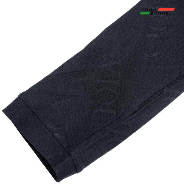 VIOLA rumore ヴィオラ ビオラ テーパードパンツ ロゴ柄ジャガード