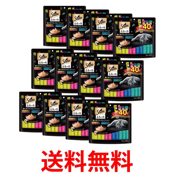 12個セット シーバ とろーり メルティ 海の幸グルメセレクション 12g×40本 キャットフード ウエット 送料無料