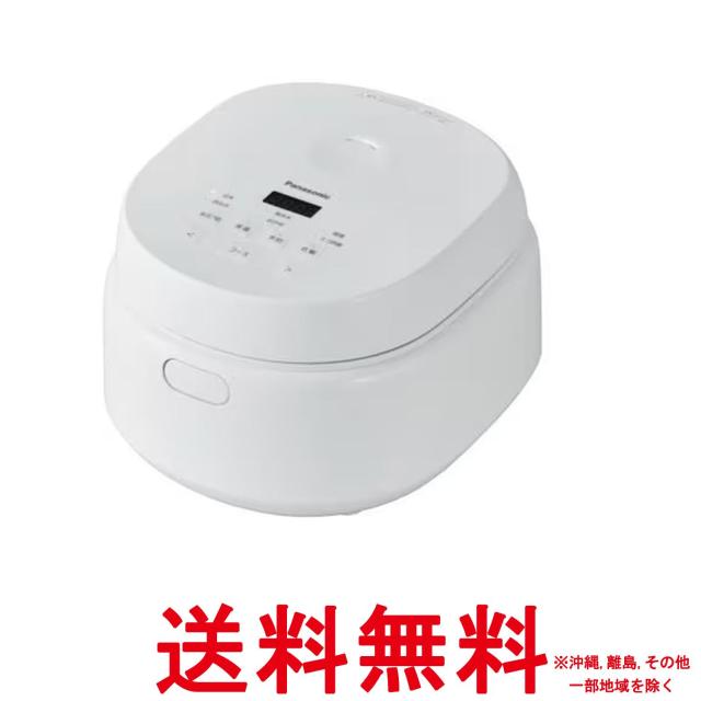 パナソニック 炊飯器 5.5合 黒角厚釜 コンパクトデザイン ホワイト SR-A110D-W