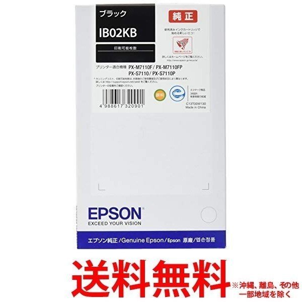 EPSON 純正インクカートリッジ 黒 IB02KB 1色