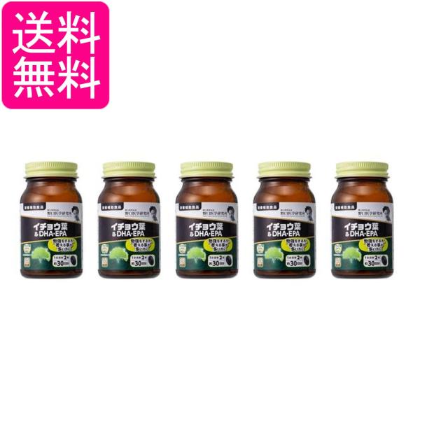 5個セット 野口医学研究所 イチョウ葉＆DHA・EPA 510mg×60粒 約30日分 栄養補助食品 送料無料