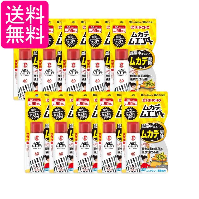 10個セット 金鳥 ムカデムエンダー 60プッシュ スプレー ワンプッシュ キンチョー 送料無料