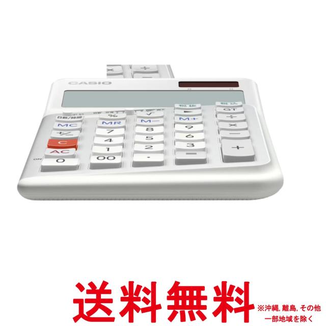 カシオ 人間工学電卓 左手用 12桁 日数&amp;時間計算機能 ジャストタイプ ブラック JE-12D-L-WE-N エコマーク認定