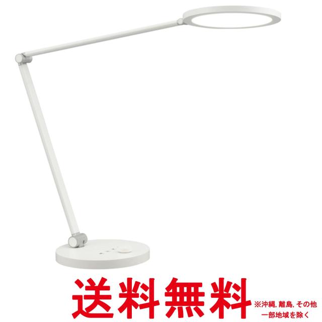 オーム電機 LEDデスクライト スタンドライト 卓上 調光調色 タイマー機能付 デスクスタンド デスクランプ ODS-LDC6K-W 06-1850 オーム電機
