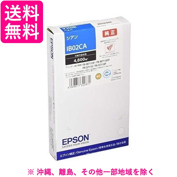 EPSON インクカートリッジ  シアン IB02CA 1色