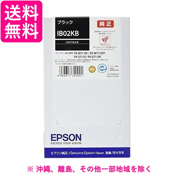 EPSON 純正インクカートリッジ 黒 IB02KB 1色