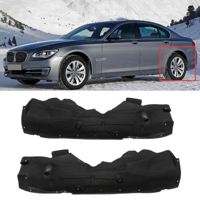 BMW 7シリーズ F01 F02 2009-2015 リアホイールアーチライナー 泥よけ 純正品番: 51717185269 51717185270 輸入品