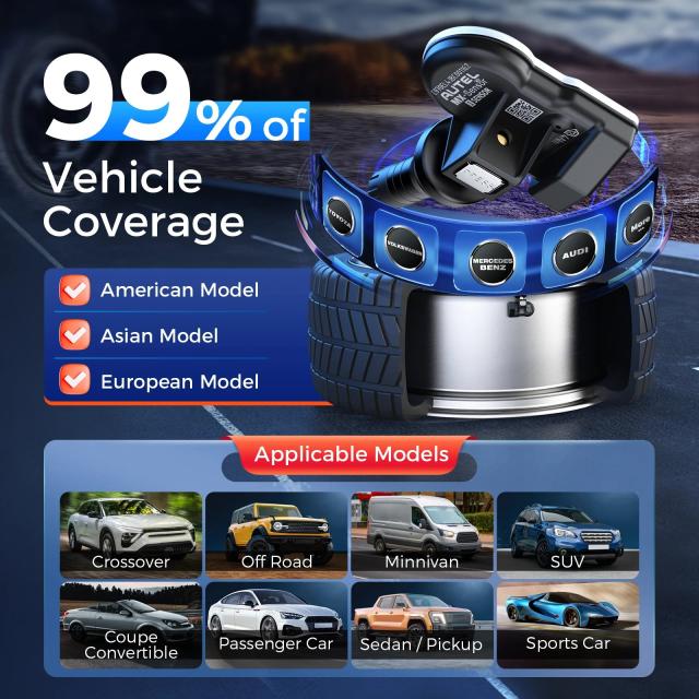 Autel MX Sensor 433 315 MHz 2in1 MX-Sensor 自動車用TPMSタイヤ修理ツール for TS501 TS508WF 輸入品