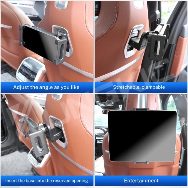 BMW IX・i5・G60・G05・G06・G61・X3・X5・X6・5シリーズ・7シリーズ・式G45 対応 リアシート用 iPad/スマホホルダー マルチメディア 輸入品