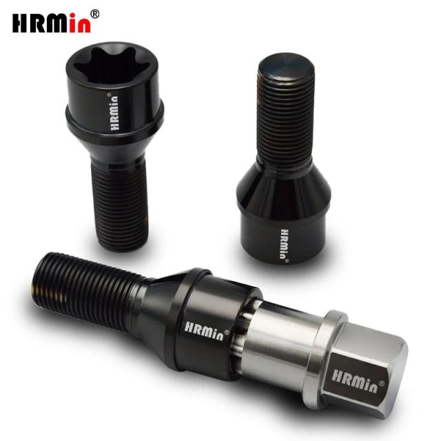HRMin Gr5チタン製ホイールボルト トルクスコーンシート M14x1.5x28-45mm VW AUDI ベンツ Volvo ランボルギーニ マセラティ等 車種対応 輸入品