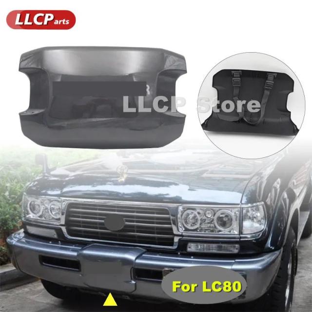 トヨタ ランドクルーザー LC80 FZJ80 1998-2001年 フロントバンパー ABS ウインチプロテクションカバー トリム 輸入品