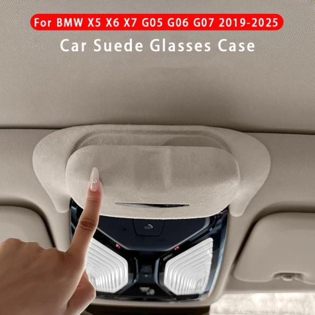BMW X5 X6 X7 G05 G06 G07（2019-モデル）専用 サングラスケース スエード素材 サンルーフ収納オーガナイザー カーアクセサリー 輸入品