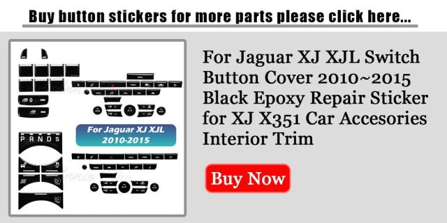 ジャガー XJ X351 用 エアコン・ヒーターコントロールスイッチ ボタンカバーデカール クローム カーステッカー アクセサリー 輸入品_7