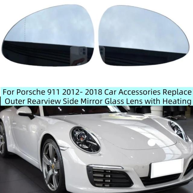 ポルシェ911 2012-2018 純正交換用 ヒーター付き ドアミラー 外側 ミラーガラス レンズ 輸入品 33,852円