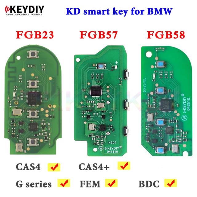KEYDIY KD FGB23 FGB57 FGB58 リモートPCB 434MHz BMW G30 G31 G38 G32 G11 M5 F90 X3 IX3 G08 X3 F97 G01 X4 G02 F98 CAS4 FEM/BDC対応 輸入品