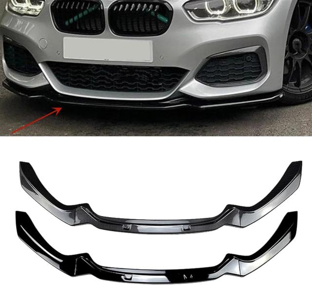 BMW 1シリーズ F20 F21（2015〜）118i 120i M135i M140i用 Mパフォーマンス フロントバンパースプリッター リップ ディフューザー ボディキット スポイラー 輸入品
