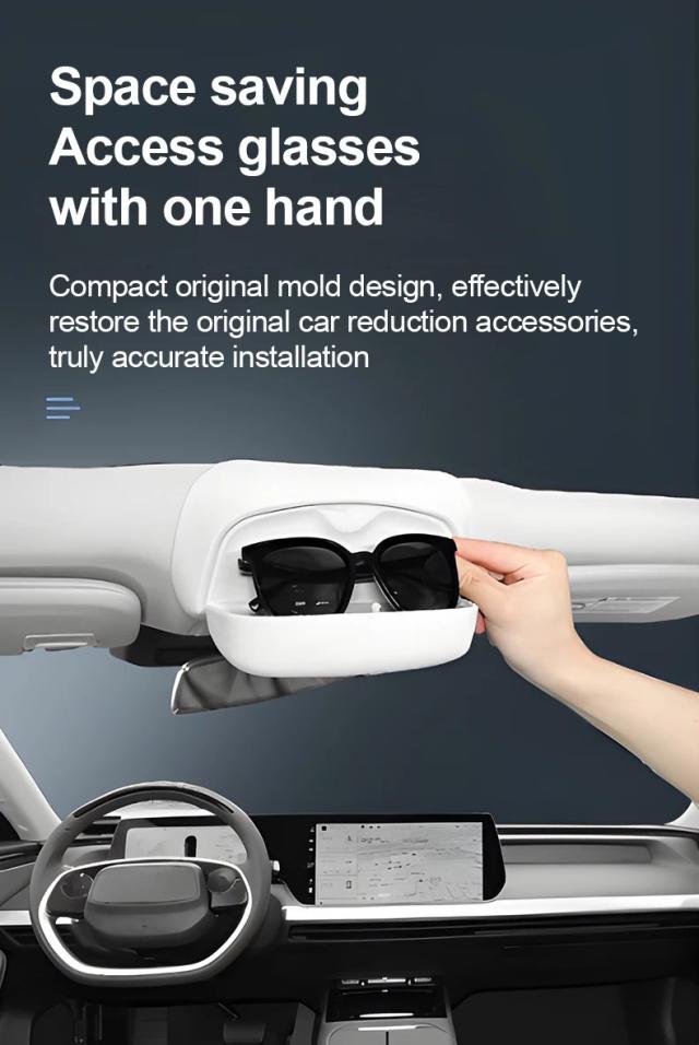 BMW X5 G05 2019-2025 専用 サングラスホルダー メガネケース 収納ボックス 保護カバー スエード 車載アクセサリー 輸入品_10