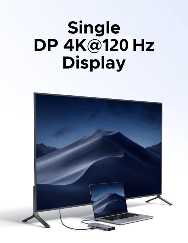 UGREEN 12-in-1 USBハブ Type-C 変換 2HDMI 4K120Hz DP USB3.2 10Gbps SD/TF RJ45 PD100W MacBook Dell HP ノートPC アクセサリー ドッキングステーション 輸入品_12