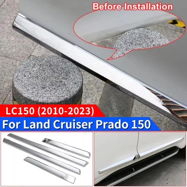 トヨタ ランドクルーザー プラド 150 2010-2023 用 サイドドア ボディ アンチスクラッチ ストリップ LC150 J150 外装 アップグレード アクセサリー ボディキット 輸入品