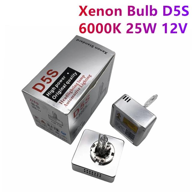 1/2個 D5S 新型 6000K 25W 12V 高品質 D5S キセノンHIDバルブ ヘッドライト 高輝度 スーパーブライトバルブ カーアクセサリー パーツ 輸入品