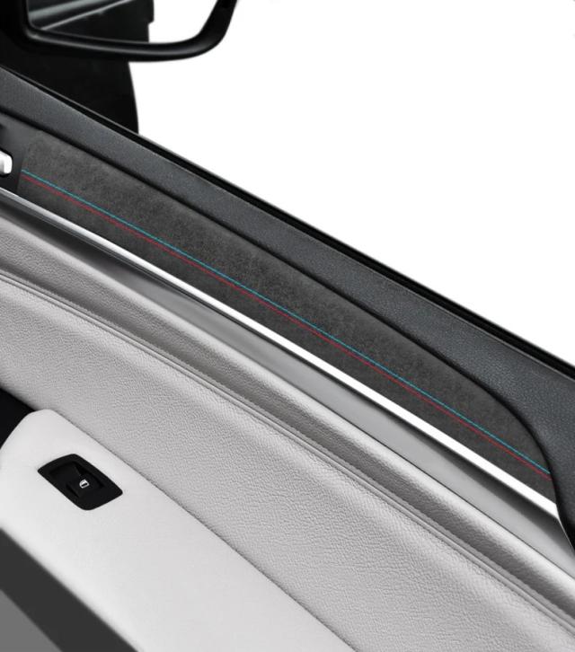 BMW X5 E70・X6 E71専用 アルカンタラ製 ドアパネルトリムストリップ 性能アップステッカー 4点セット カーチューニングアクセサリー 輸入品_10