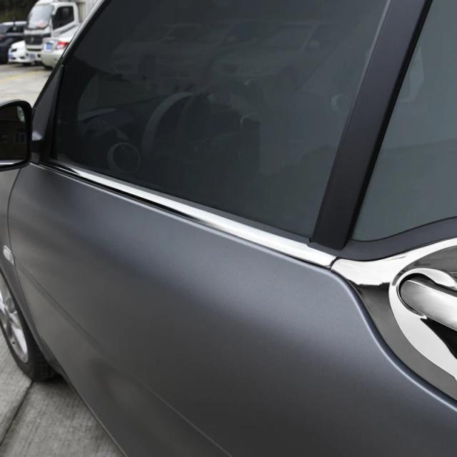 メルセデス・ベンツ スマート 453 フォーツー 2015年用 ステンレス 車窓 ロアストリップ デコレーショントリムキット 外装スタイリングアクセサリー 輸入品