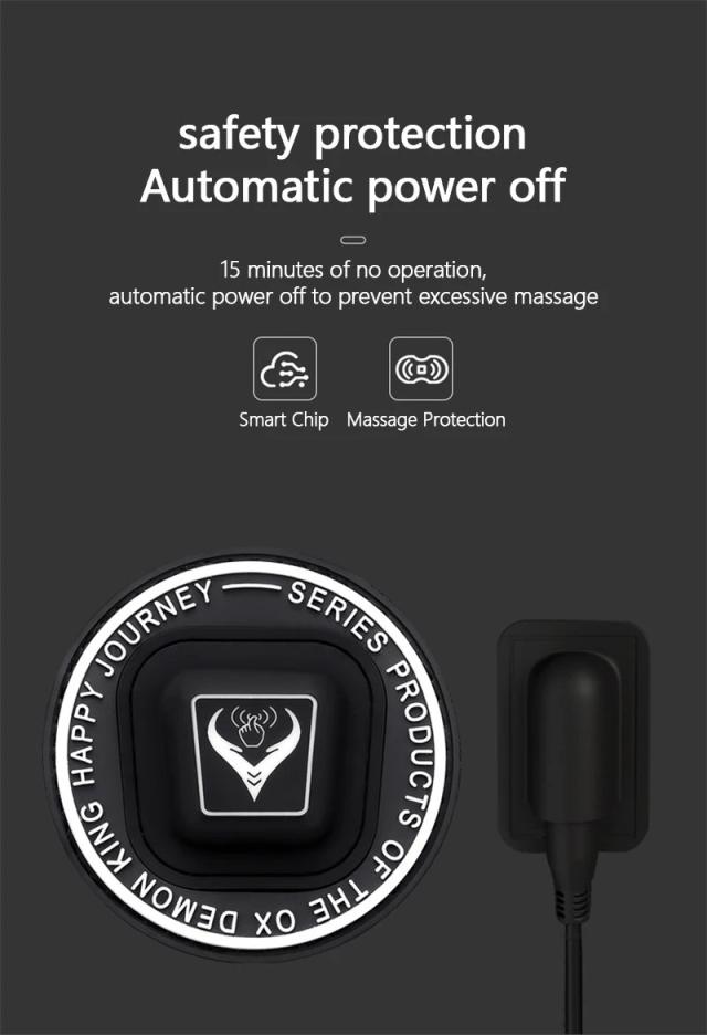 車載電気マッサージネックピロー 振動ヘッドレスト 腰シートクッション カー用品 トラベルアクセサリー 輸入品_13