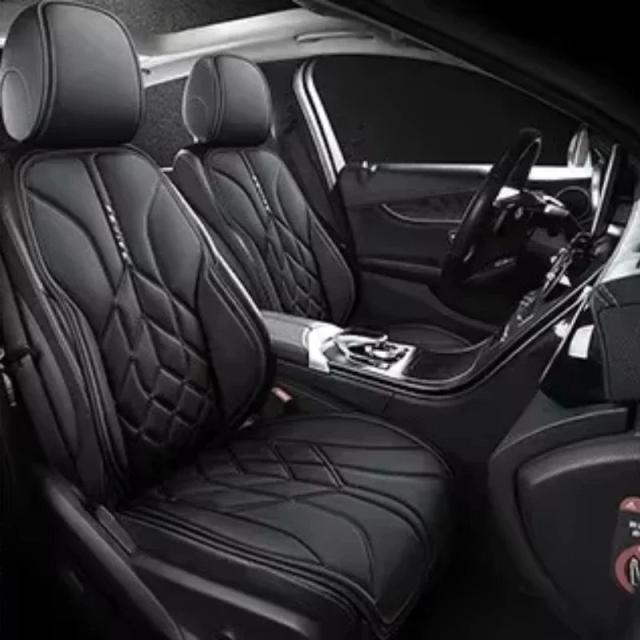 滑り止め カーシートカバー プロテクター ナッパレザー シートカバー フロントシート クッション ユニバーサル 車用品 輸入品