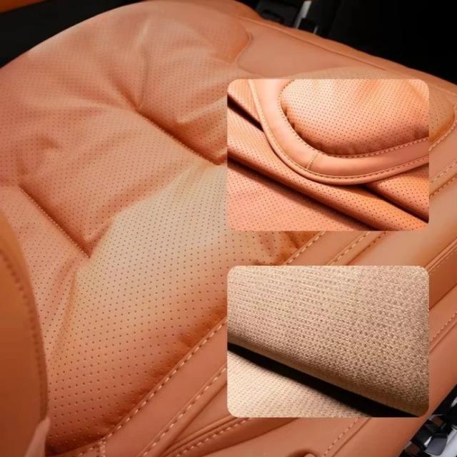 ユニバーサル ナッパレザー ソフトカーシートカバー 車内用 通気性シートクッション カーシートカバーフルセット カーシートクッション 輸入品_5