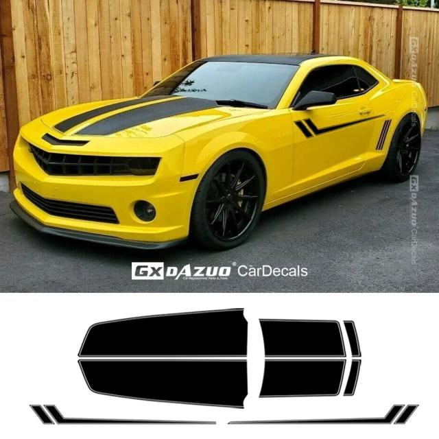 2010-2015年式 レーシングスポーツストライプ 車用ウエストラインステッカー ボディドアサイドデコレーション ビニールデカール カマロ RS LS SS LT対応 輸入品