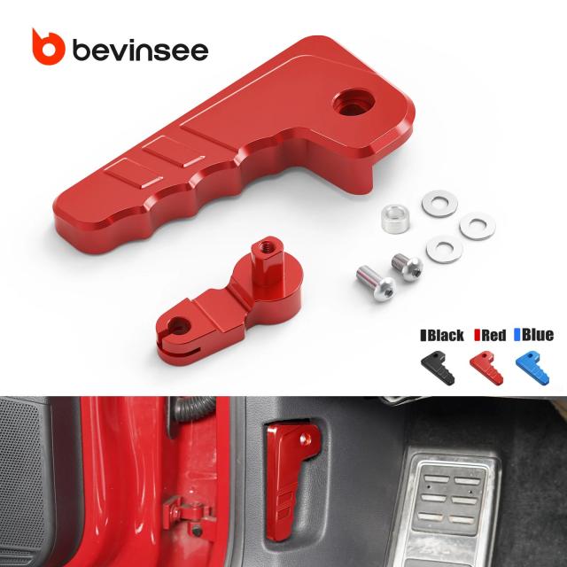 BEVINSEE 軽銀製エンジンフードラッチハンドル VW Golf MK7 / Seat Leon 5F / Skoda Octavia 5E 2015-用 純然たる品番 6R1823533 取り替えっこ用 インポート品
