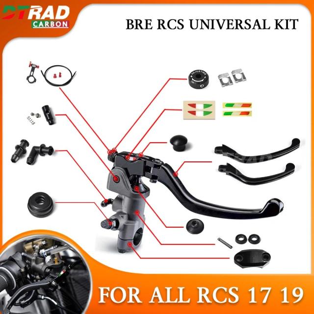 RCS 19 17 ユニバーサル オートバイアクセサリー Brebo フロントブレーキポンプ マスターシリンダー キット リモートレギュレーター 輸入品