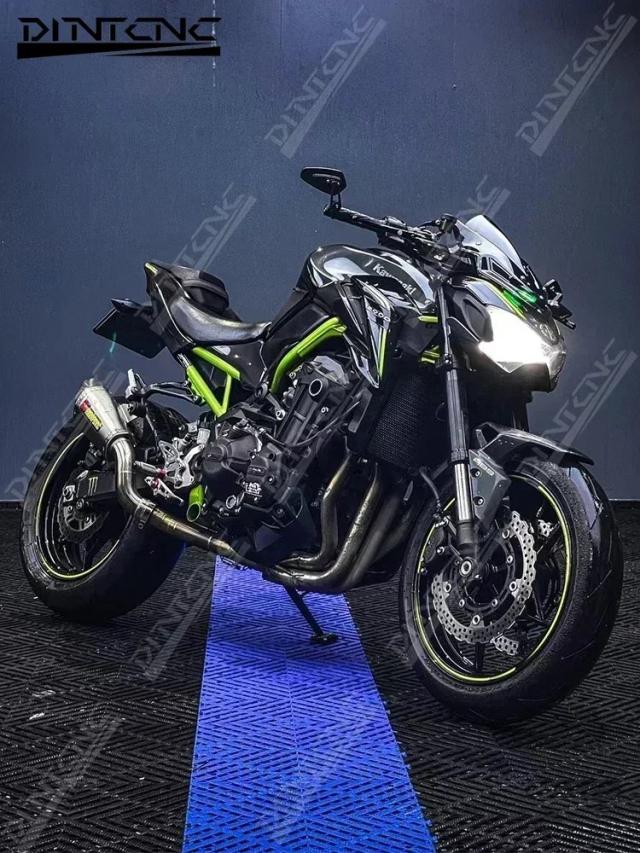 カワサキ Z900 Z900SE Z400 Z1000 Z900RS/Cafe 用 ハンドルエンドミラー 左右回転 バイクアクセサリー (2017-モデル対応) 輸入品_4