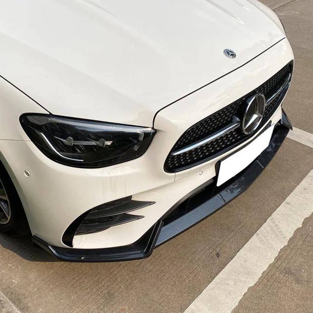 メルセデス・ベンツ Eクラス W213 式以降 E260 E300 用 フロントバンパーリップスポイラー ボディキット 3点セット プロテクターガード 外装アクセサリー 輸入品
