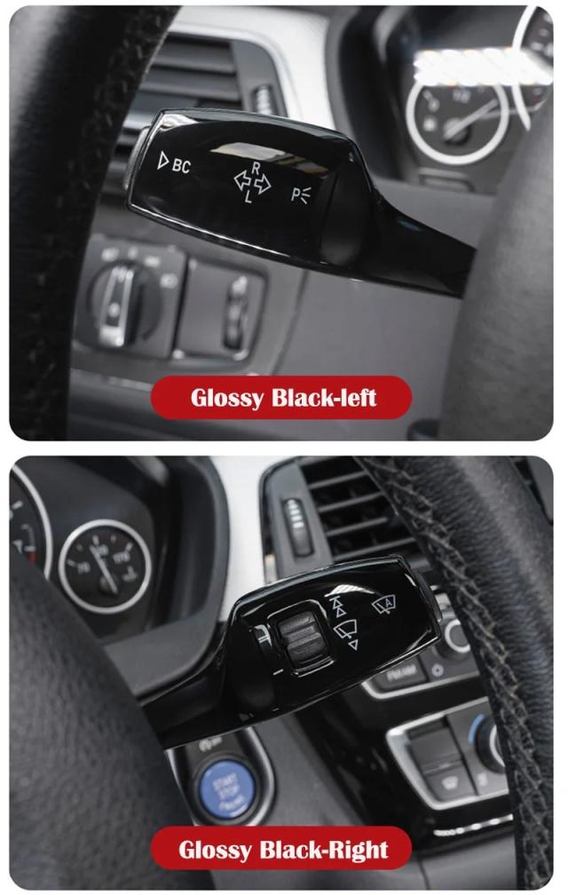 プレミアム品質 ターンシグナルワイパースイッチトリム ステアリングウィールヘッドライトスイッチコントロールカバー BMW 1 3 5 6 7シリーズ アクセサリー 輸入品_10
