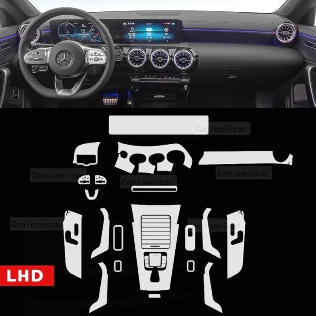 メルセデス・ベンツ CLA 2020-用 ダッシュボード・ナビ保護フィルム 内装用 傷防止 輸入品_2