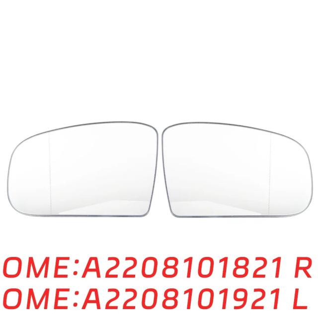 メルセデスベンツ W215 W220 CL55 CL600 S350 C430 用 リアバックビューミラーガラス 純正品 A2208101821 A2208101921 自動車部品 輸入品