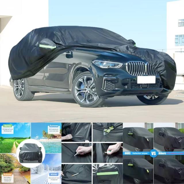 BMW X5用 全天候対応 6-in-1 カーバー 防水・防塵・UVカット・防雪・傷防止 輸入品
