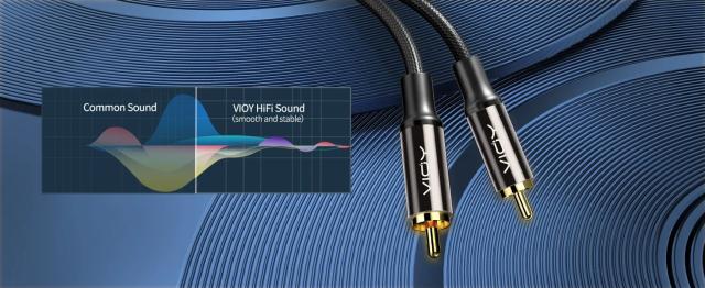 サブウーファーケーブル デジタル同軸オーディオケーブル HiFi 5.1ch SPDIF RCAオス-オス ステレオオーディオコード ホームシアター HD TV アンプ対応 輸入品_9